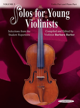 Book cover for Solos for Young Violinists, Volume 5