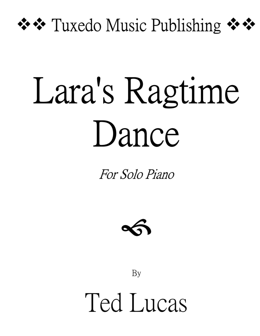 Lara's Ragtime Dance - for Piano Solo image number null