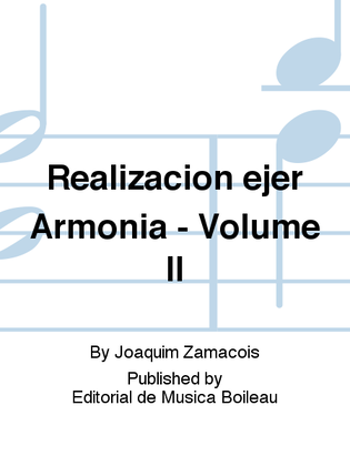 Realizacion ejer Armonia - Volume II