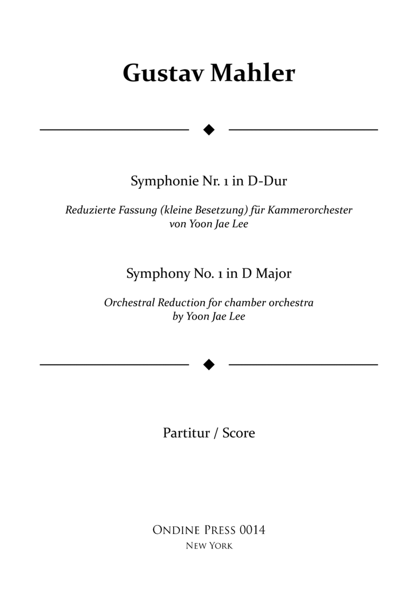 Symphony No. 1 in D Major - Score Only image number null