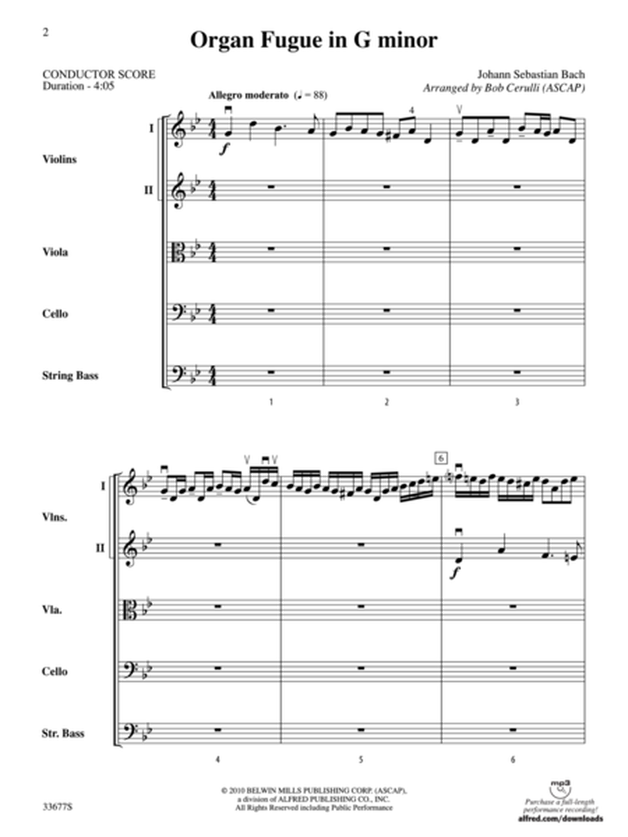 Organ Fugue in G Minor