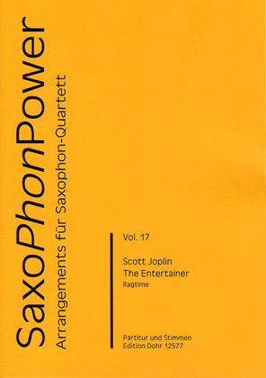 Book cover for The Entertainer -Ragtime- (für Saxophonquartett (SATBar))