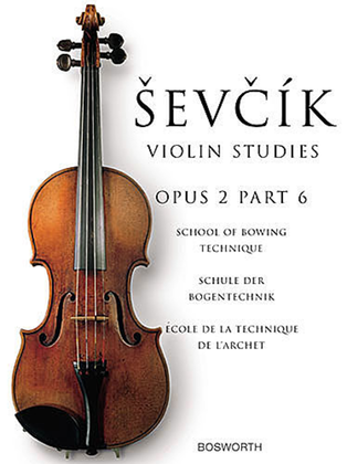 Book cover for Sevcik Violin Studies – Opus 2, Part 6