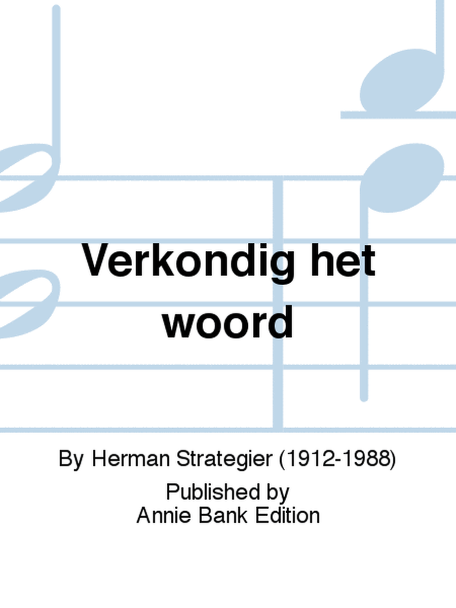 Verkondig het woord