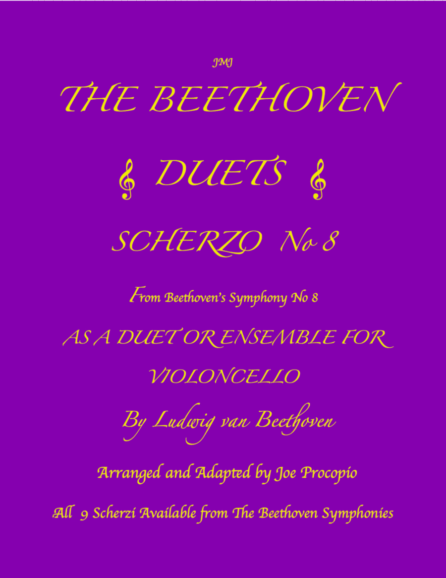 THE BEETHOVEN DUETS FOR CELLO SCHERZO NO 8 image number null