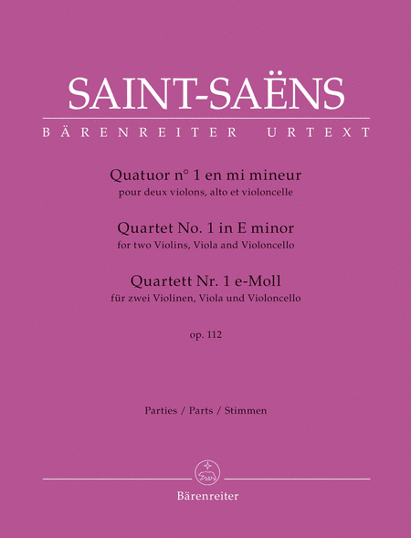 Quartet for two Violins, Viola and Violoncello no. 1 in E minor, op. 112