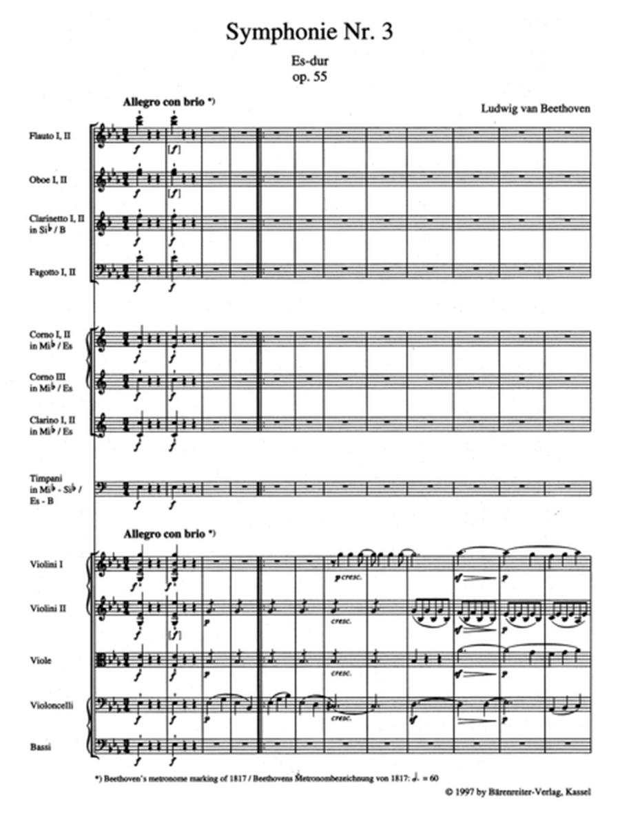 Symphony no. 3 in E-flat major, op. 55 "Eroica"