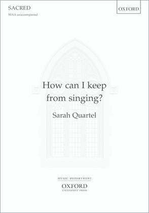 Book cover for How can I keep from singing?