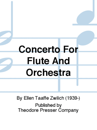 Book cover for Concerto For Flute And Orchestra