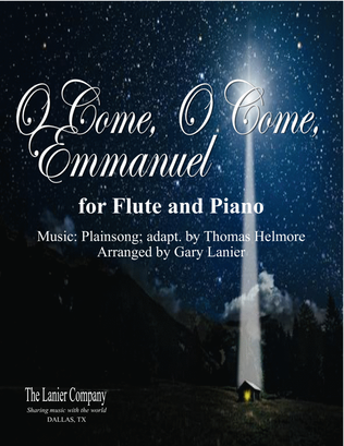 Book cover for O COME, O COME, EMMANUEL, Flute and Piano (Score & Parts included)