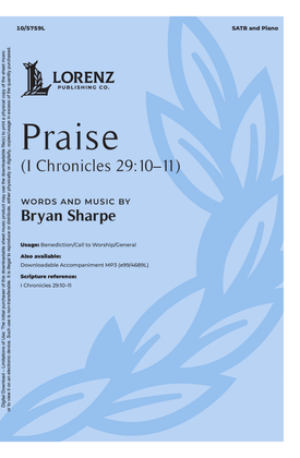 Book cover for Praise (I Chronicles 29:10–11)