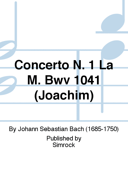 Violin Concerto in Am BWV 1041