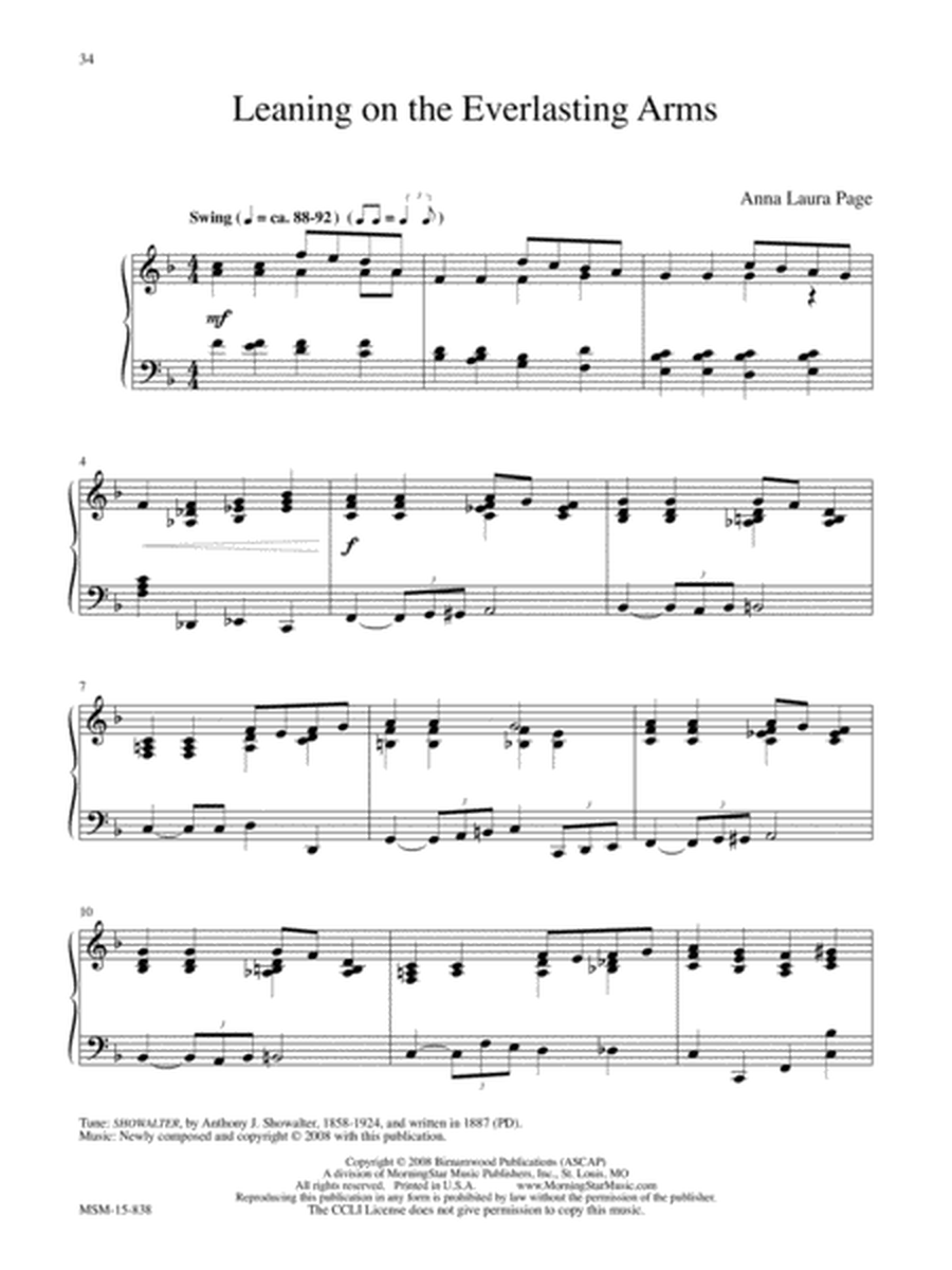 Blest Be the Tie Ten Hymn Arrangements for Piano image number null