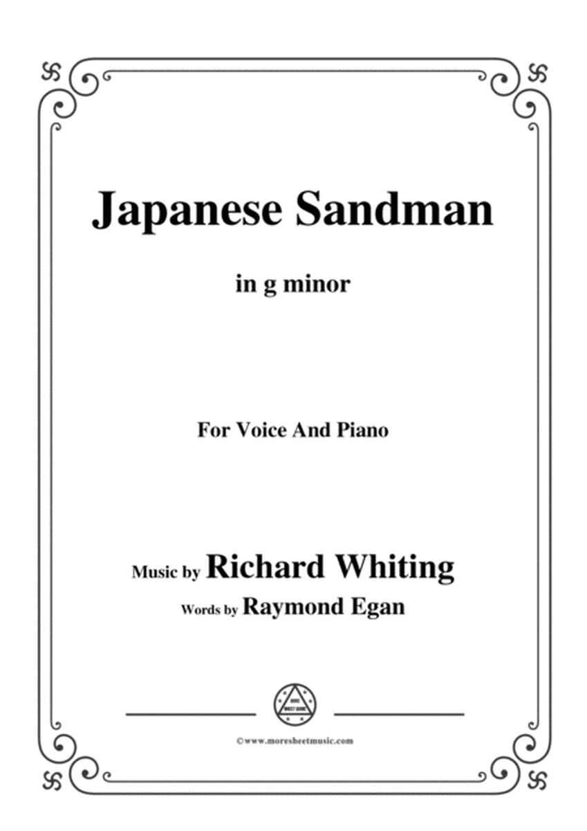 Richard Whiting-Japanese Sandman,in g minor,for Voice and Piano image number null