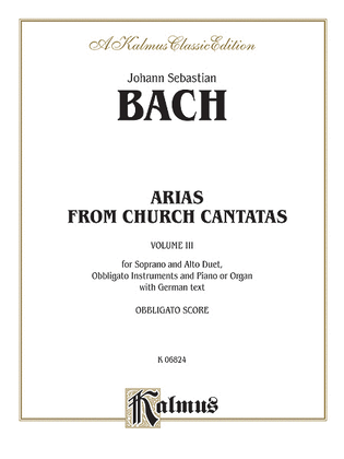 Book cover for Soprano and Alto Arias (4 Duets), Volume 3