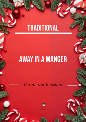 Book cover for Traditional - Away In a Manger (Piano and Bassoon) with chords