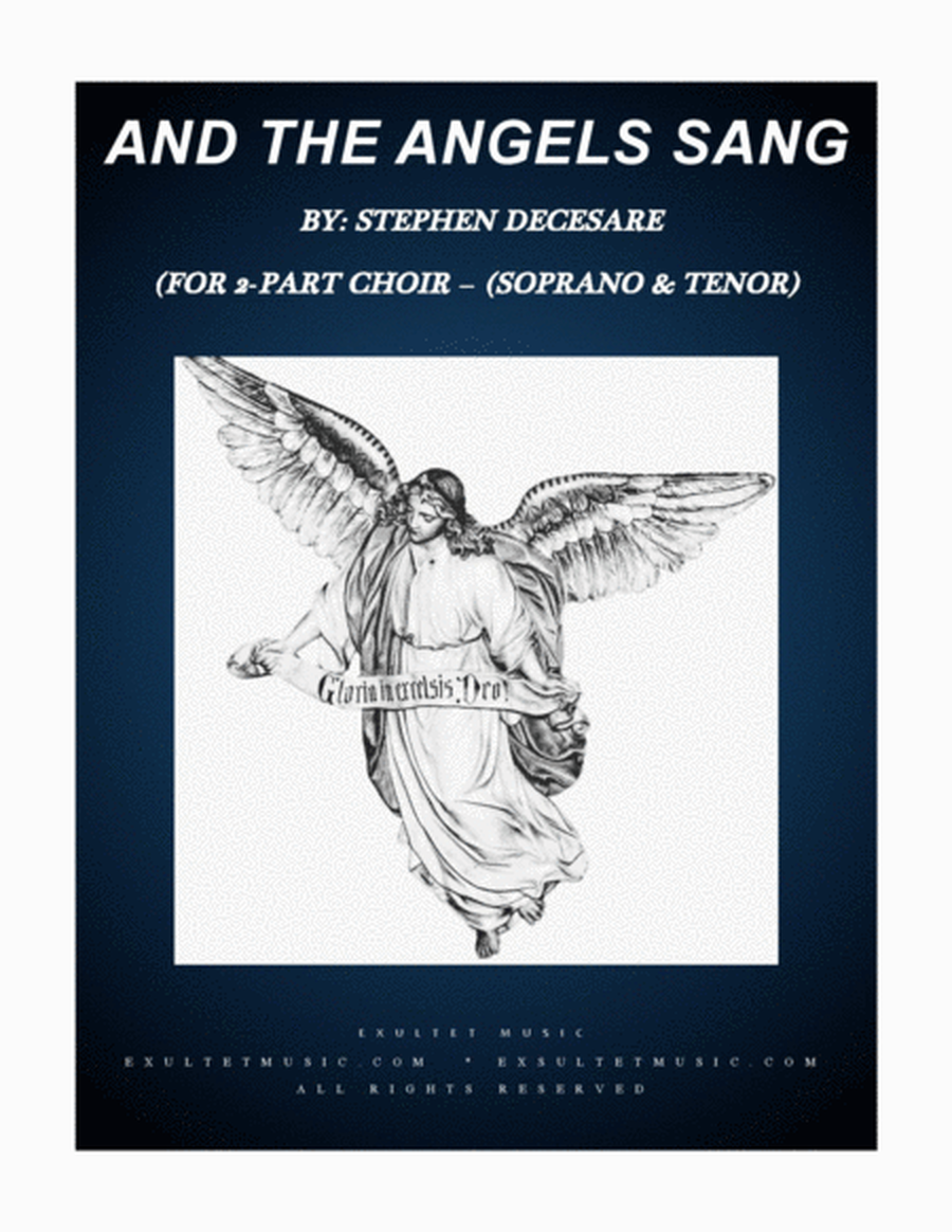 And The Angels Sang (for 2-part choir - (Soprano and Tenor) image number null