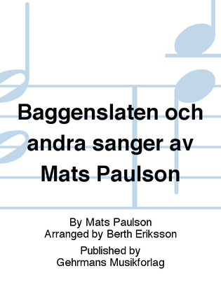 Book cover for Baggenslaten och andra sanger av Mats Paulson