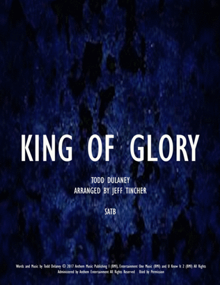 Book cover for King Of Glory