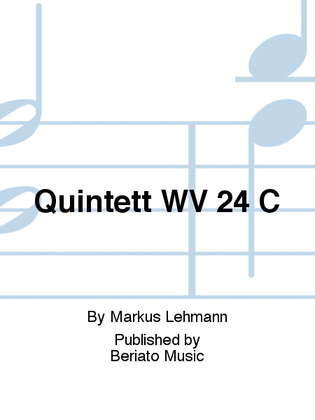Book cover for Quintett WV 24 C