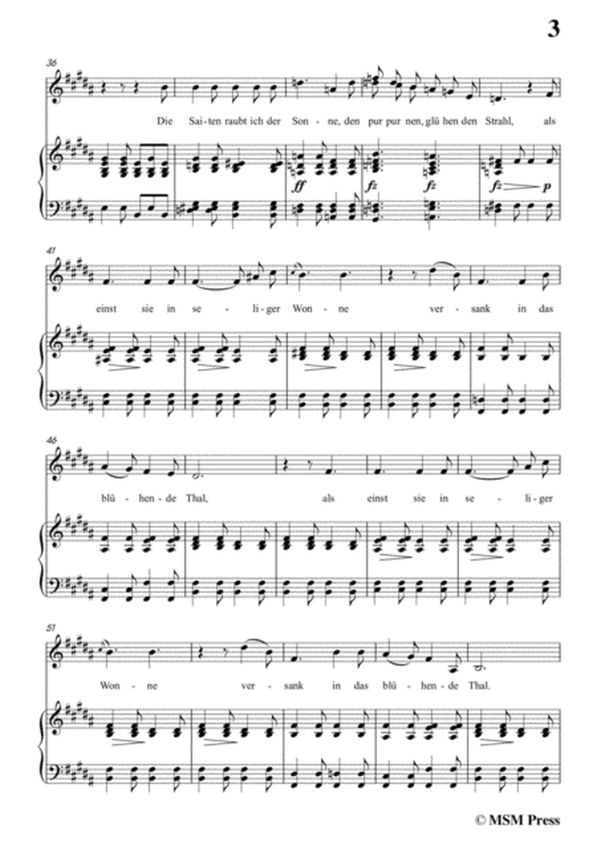 Schubert-Der Zürnenden Barde,in g sharp minor,for Voice&Piano image number null