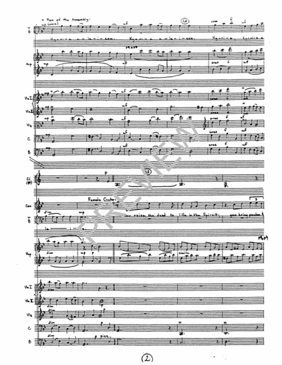 Kyrie eleison - Full Score and Parts