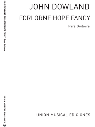 Book cover for Forlorne Hope Fancy (Azpiazu) Guitar