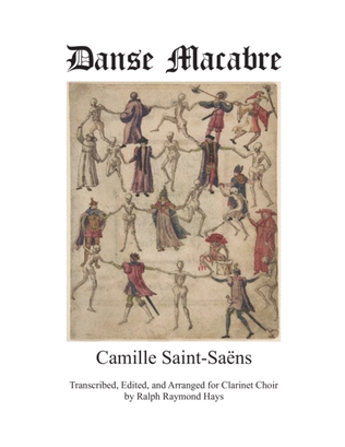 Book cover for Danse Macabre (for Clarinet Choir)