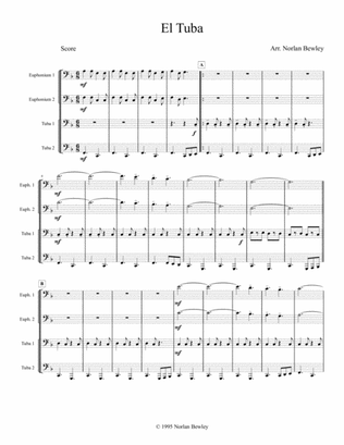 Book cover for El Tuba - Tuba/Euphonium Quartet