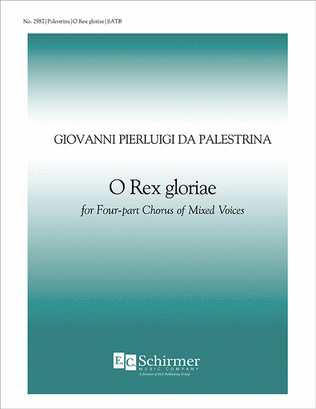 Book cover for O Rex gloriae (King of Majesty)