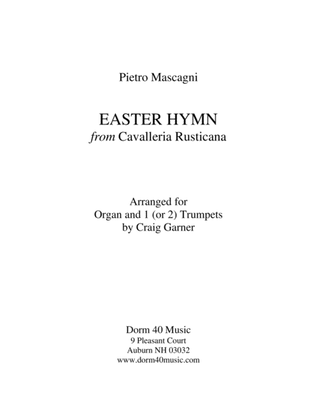 Book cover for Easter Hymn, from "Cavalleria Rusticana" (for Trumpet(s) and Organ)