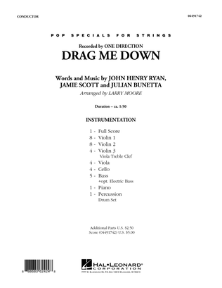 Book cover for Drag Me Down - Conductor Score (Full Score)
