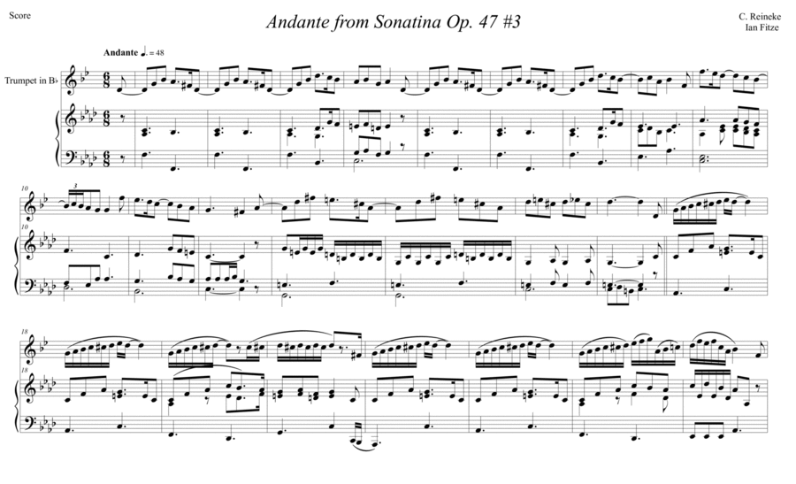 Andante from Sonatina Op. 47, No. 3 image number null