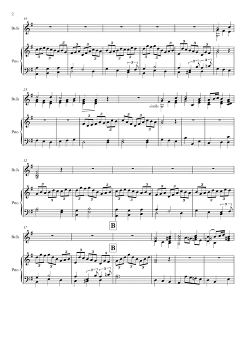 Jesu Joy of Man's Desiring for Piano or Organ and 2 octave handbells - Score Only image number null