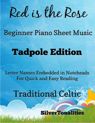 Book cover for Red is the Rose Beginner Piano Sheet Music 2nd Edition