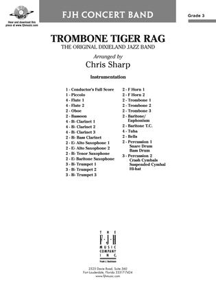 Book cover for Trombone Tiger Rag: Score