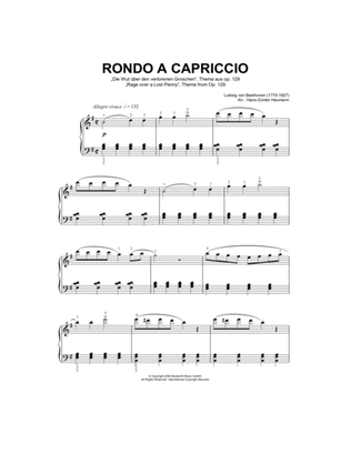 Book cover for Rondo A Capriccio (Rage Over A Lost Penny), Theme from Op.129