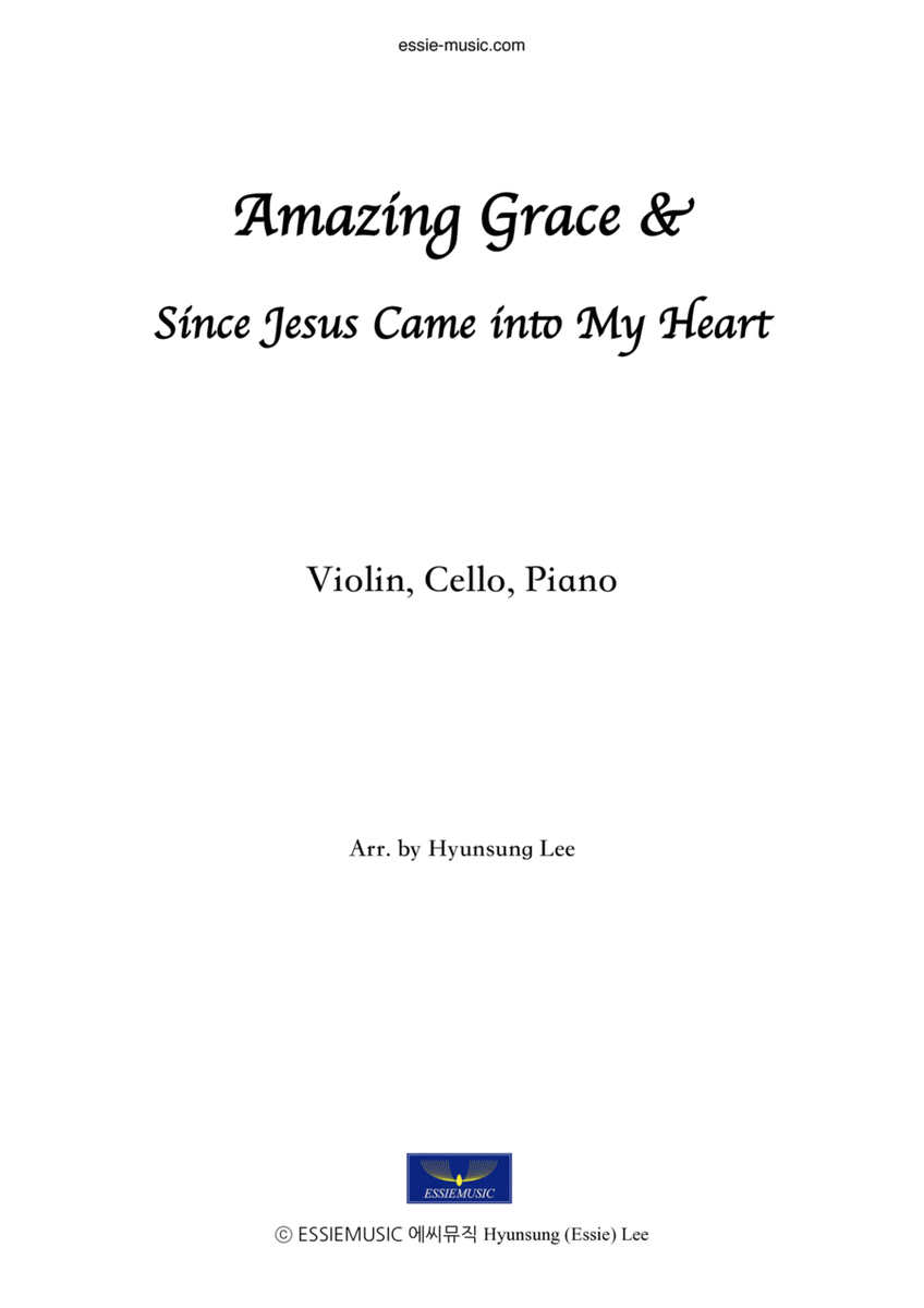 Amazing Grace for Piano Trio (Violin,Cello,Pno) image number null