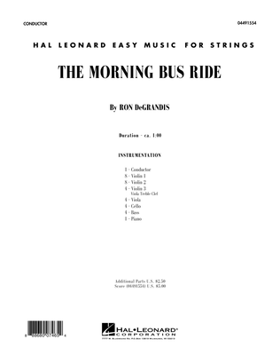 Book cover for The Morning Bus Ride - Conductor Score (Full Score)