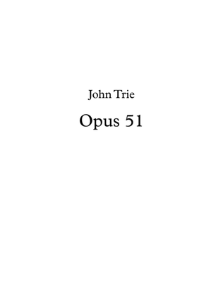 Book cover for Opus 51 - Wednesday afternoon