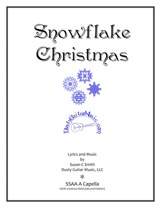 Book cover for Snowflake Christmas SSAA A Capella