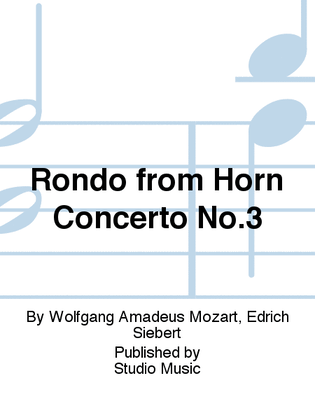 Book cover for Rondo from Horn Concerto No.3