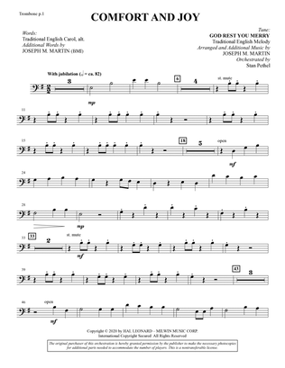 Comfort And Joy (Chamber Orchestra) - Trombone