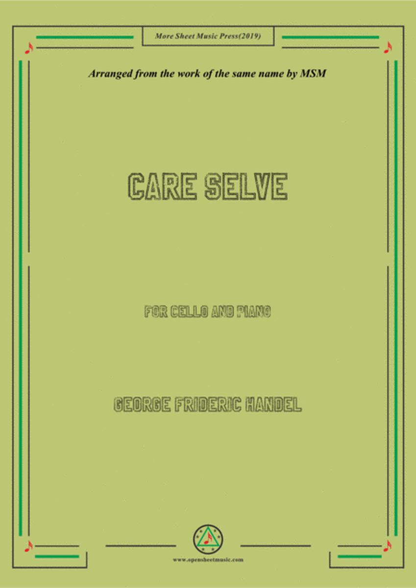 Handel-Care selve,for Cello and Piano image number null