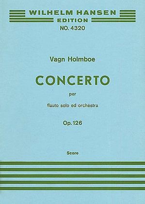Book cover for Holmboe: Concerto For Flute And Orchestra (Score)