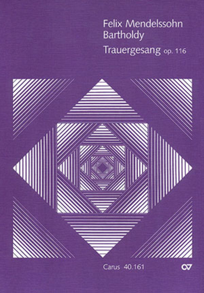 Book cover for Trauergesang op. 116