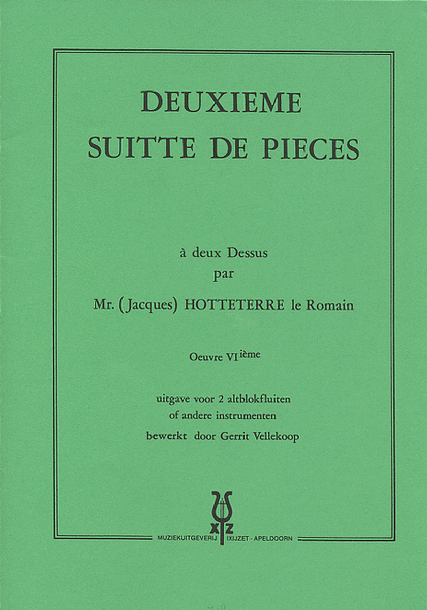 Deuxieme Suitte de Pieces