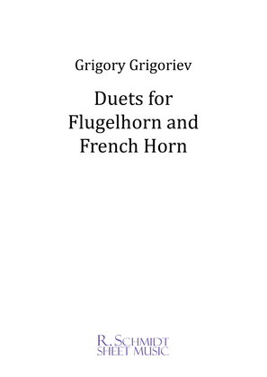 Book cover for Duets for Flugelhorn and French Horn (Score and Parts)