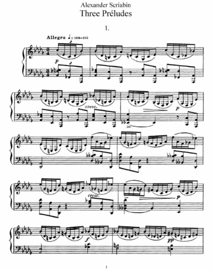 Alexander Scriabin - Three Préludes Op. 35