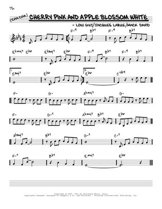 Book cover for Cherry Pink And Apple Blossom White [Reharmonized version] (arr. Jack Grassel)